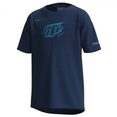 Troy Lee Designs Skyline Youth SS MTB Jersey Iconic Navy