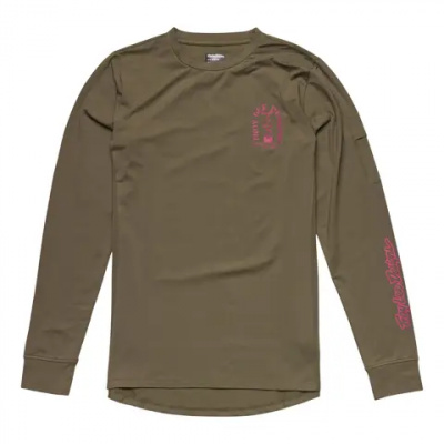 Troy Lee Designs Youth Ride LS Tee Fangs Olive