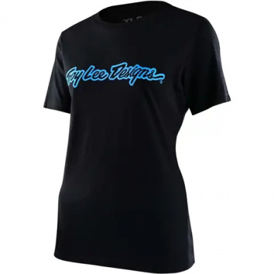 Troy Lee Signature Short Sleeve Tee Shirt Women - Black