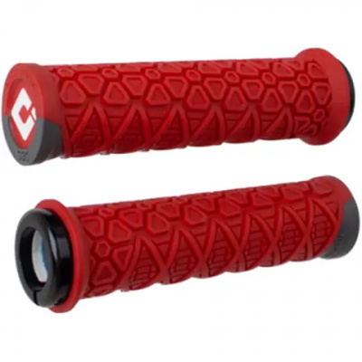 Vanquish MTB Lock On Grips 135mm - Red/Graphite