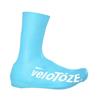 VeloToze Aero OverShoe Tall Blue/White Logo