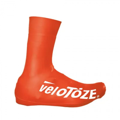 VeloToze Aero OverShoe Tall Red/White Logo