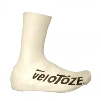 VeloToze Aero OverShoe Tall White/Black Logo
