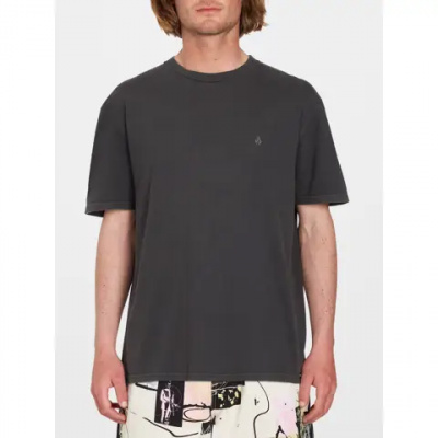 Volcom Solid Stone EMB Short Sleeve Tee Shirt Black