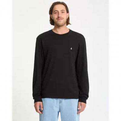 Volcom Stone Blanks Long Sleeve Tee Shirt Black
