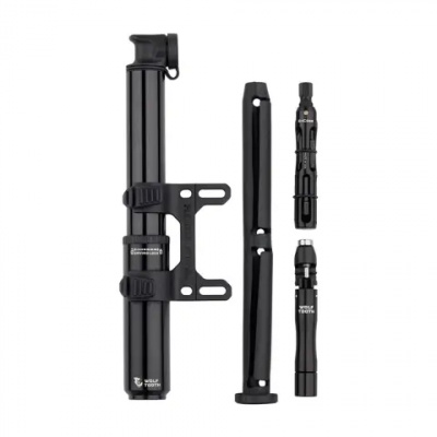 Wolf Tooth EnCase System Pump 85cc with Hex Bit Wrench and Chain/Tyre Plug Multi-Tools Black