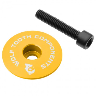 Wolf Tooth Ultralight Stem Cap And Bolt Gold