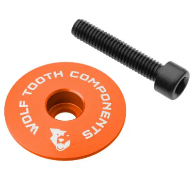 Wolf Tooth Ultralight Stem Cap And Bolt Orange