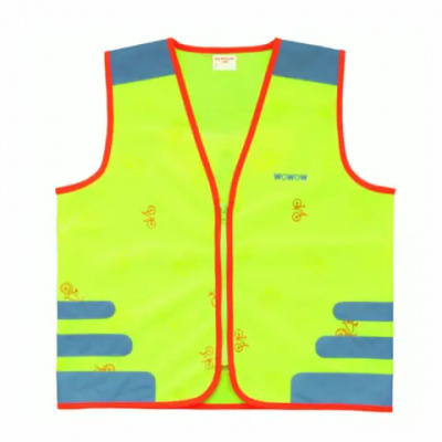 Wowow Nutty Kids Safety Cycling Vest Hi-Viz Reflecticve/Yellow