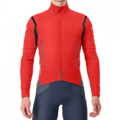 Castelli Perfetto コンバーチブルサイクルジャケット S 赤 Castelli Perfetto コンバーチブルサイクルジャケット S 赤