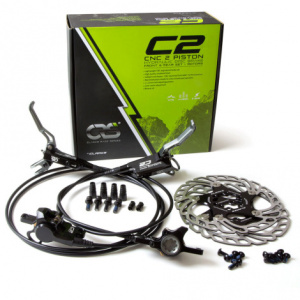 Clarks CRS C2 CNC 2-Piston Hydraulic Disc Brake Set