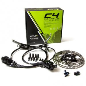 Clarks CRS C4 CNC 4-Piston Hydraulic Disc Brake Set
