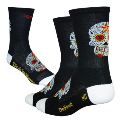 Defeet Aireator 5" Sugarskull Socks