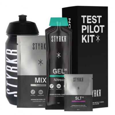 STYRKR Test Pilot Kit including 500ml Water Bottle