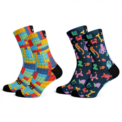 Sox Footwear Blocks & Balloon Kids Socks