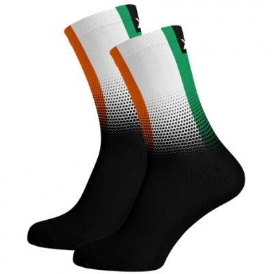 Sox Footwear Ireland Flag Black Premium Crew Socks