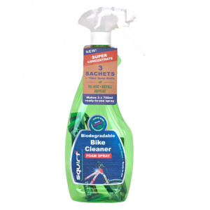 Squirt Bike Cleaner 750ml Spray with x3 Sachet