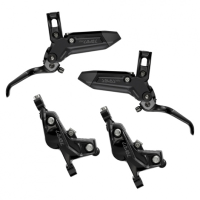 Sram Level Silver Stealth 4-Piston Front And Rear Disc Brake Set