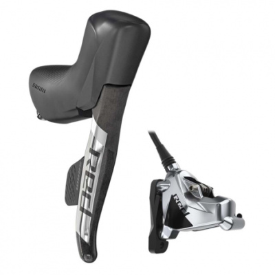 Sram Red eTap AXS D1 Lever and Hydraulic Flat Mount Disc Caliper  Black Rear Right Lever (Euro/U.S) 12 Speed LH 2000mm W/ Flat Mount 20mm Ti Hardware