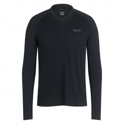 Rapha Men's Explore Long Sleeve Zip Neck Tech T-shirt