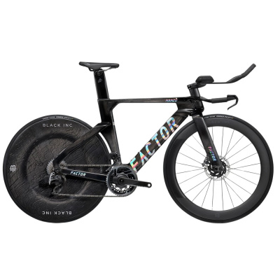 Factor HANZO Red AXS Black Inc Zero/Three TT/Triathlon Bike