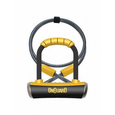 OnGuard Pitbull D-Lock Sold Secure Diamond & Cable
