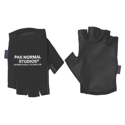 Pas Normal Studios Logo Race Fingerless Cycling Gloves