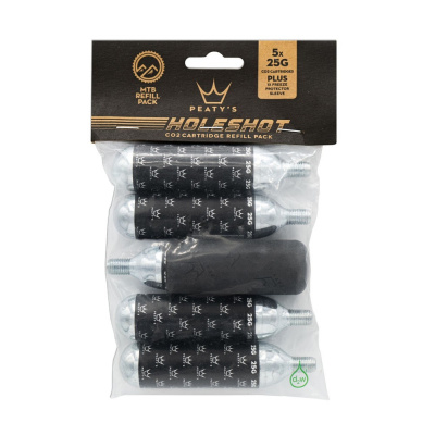 Peaty's Holeshot CO2 Cartridge Refill 5 Pack 25g