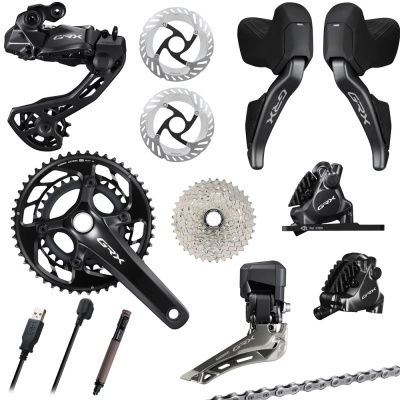 Shimano GRX 825 12-Speed Di2 Bike Groupset Bundle