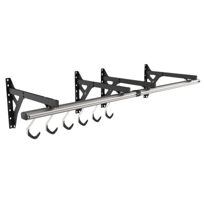 Stashed SpaceRail Bike Storage System - Wall - 6 Hooks