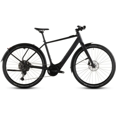 Cube Editor Hybrid Pro 400x FE Classic E-Hybrid Bike In Coal/Prism