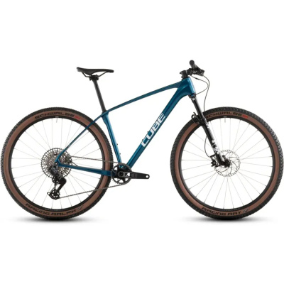 Cube Reaction C:62 SLX Mountain Bike In Electric Blue/White