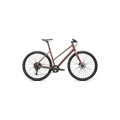 Specialized Sirrus X 2.0 Step-Through Hybrid Bike In Satin Spice/Deep Orange Reflective