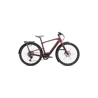 Specialized Turbo Vado SL 2 6.0 EQ Carbon E-City Bike In Satin Red Sky/Red Onyx Frost