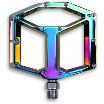 Acid A3-ZP R Flat Mountain Bike Pedals in Oil Slick