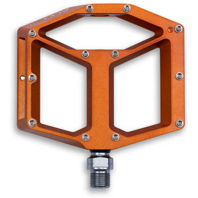 Acid A3-ZP R Flat Mountain Bike Pedals in Orange