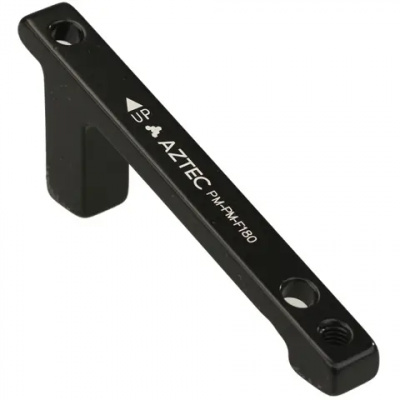 Aztec Post-Post 180mm Front Brake Caliper Adapter in Black