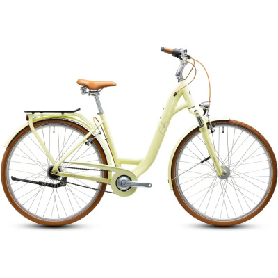 Cube Aruba Hybrid Bike in Sunnyday and Brown