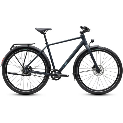 Cube Editor Pro FE Hybrid Bike in Night and Chrome