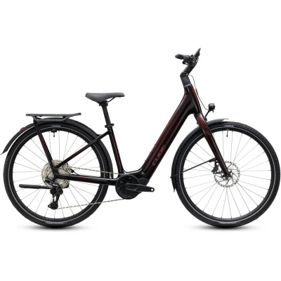 Cube Kathmandu Hybrid C:62 SLX EE 400Wh Electric Hybrid Bike in Liquidred and Red