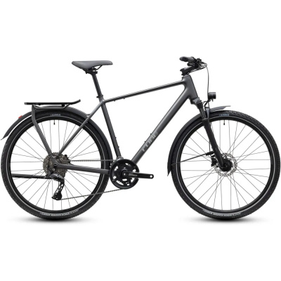 Cube Kathmandu Pro Hybrid Bike in Slabgrey and Chrome