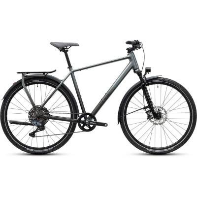 Cube Kathmandu SLT Hybrid Bike in Flashgrey and Chrome