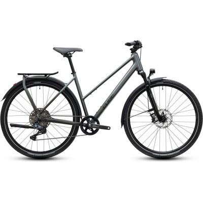 Cube Kathmandu SLT T Hybrid Bike in Flashgrey and Chrome