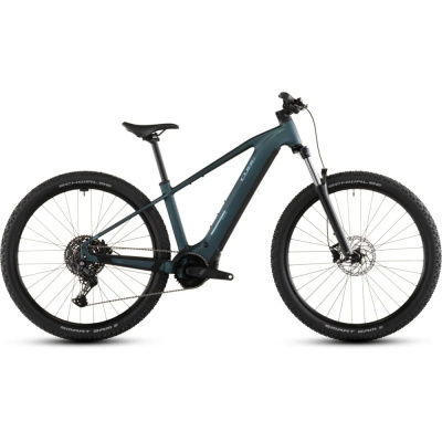 Cube Reaction Hybrid ONE 600Wh Electric Mountain Bike in Royalgreen and Prism