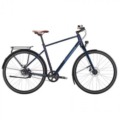 Diamant Mahon Style Plus Step Over Hybrid Bike in Mitternachtsblau Metallic