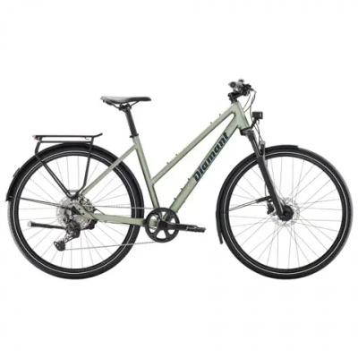 Diamant Mahon Trip Plus Mid Step Hybrid Bike in Heugrun