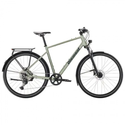 Diamant Mahon Trip Plus Step Over Hybrid Bike in Heugrun