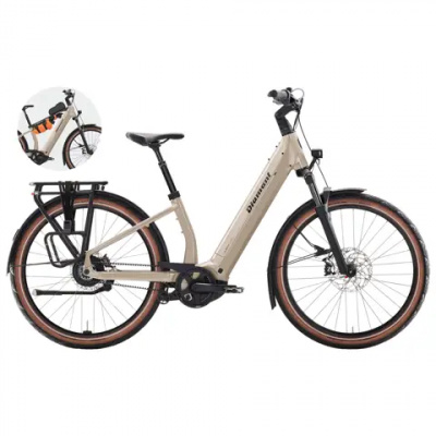 Diamant Suvea Style Low Step 800Whh Electric Hybrid Bike in Lehmbeige
