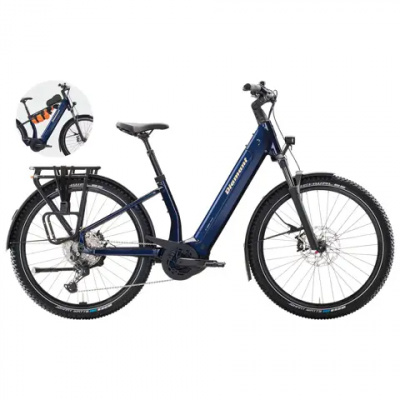 Diamant Suvea Trip Plus Low Step 600Wh Electric Hybrid Bike in Mitternachtsblau