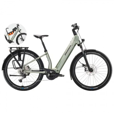 Diamant Suvea Trip Plus Low Step 800Wh Electric Hybrid Bike in Heugrun
